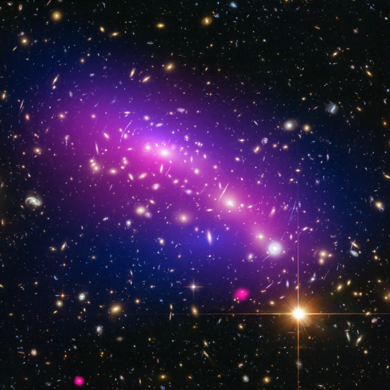 As its name suggests, dark matter is invisible; it does not emit, reflect or even block light. 