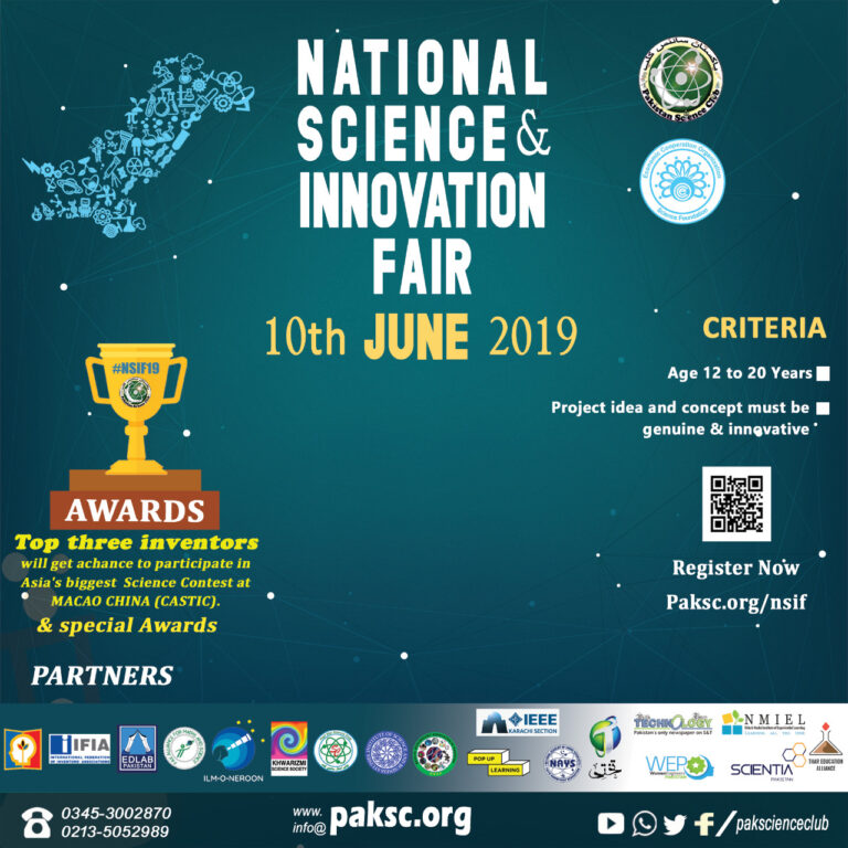 ﻿NATIONAL SCIENCE & INNOVATION FAIR 2019