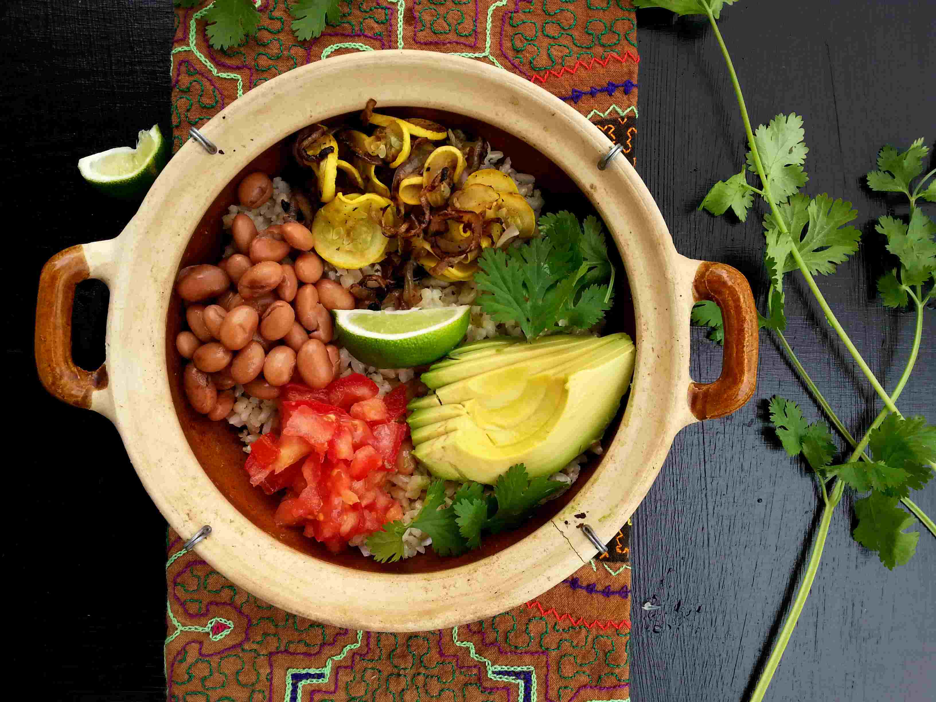 A bowl filled with vegetables depicting a healthy meal