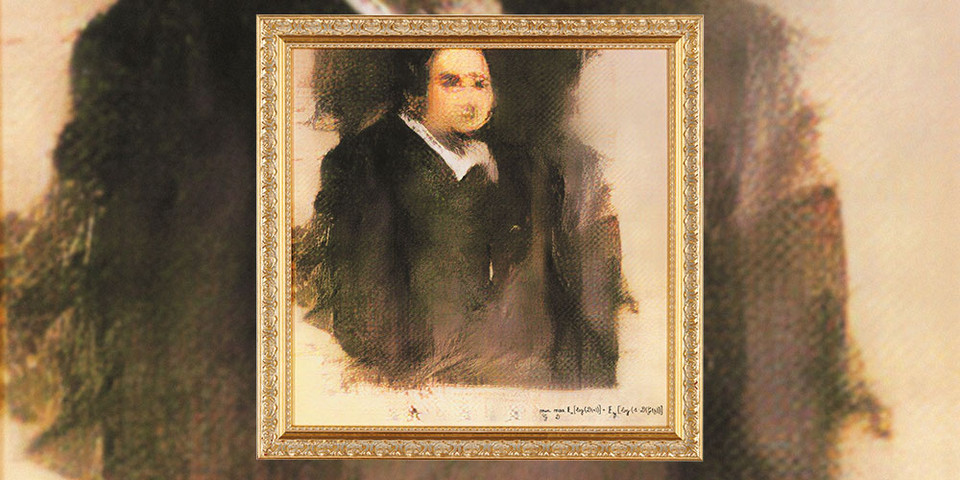  Portrait of Edmond Belamy, a painting made by AI