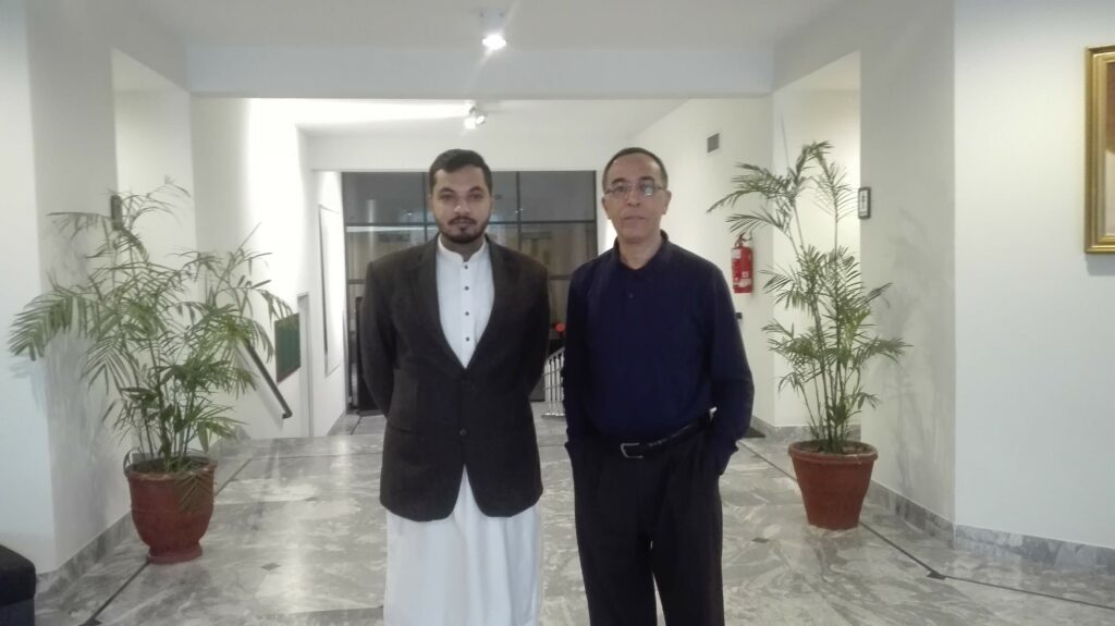 Mohammad Abdullah Khan with Dr. Nidhal Guessoum 