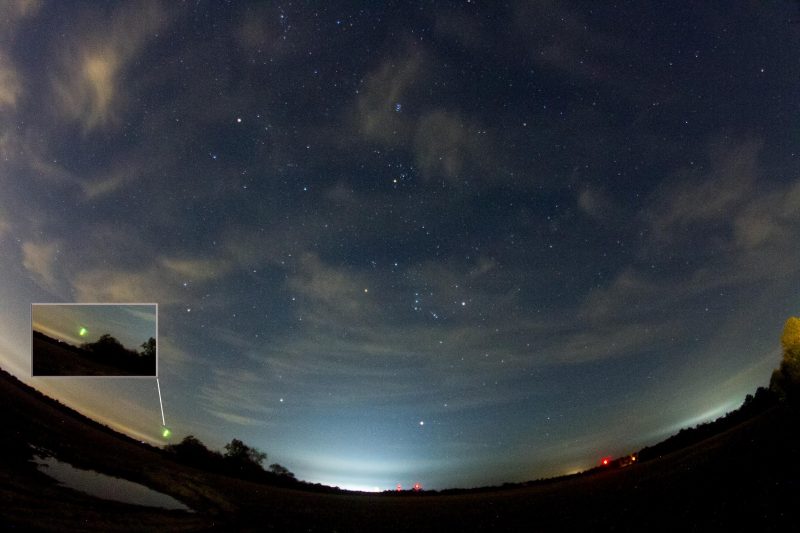 Alpha Monocerotids shining through the sky