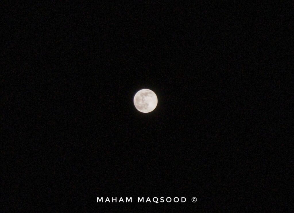 The beautiful supermoon was also visible in the skies of Rawalpindi, Pakistan