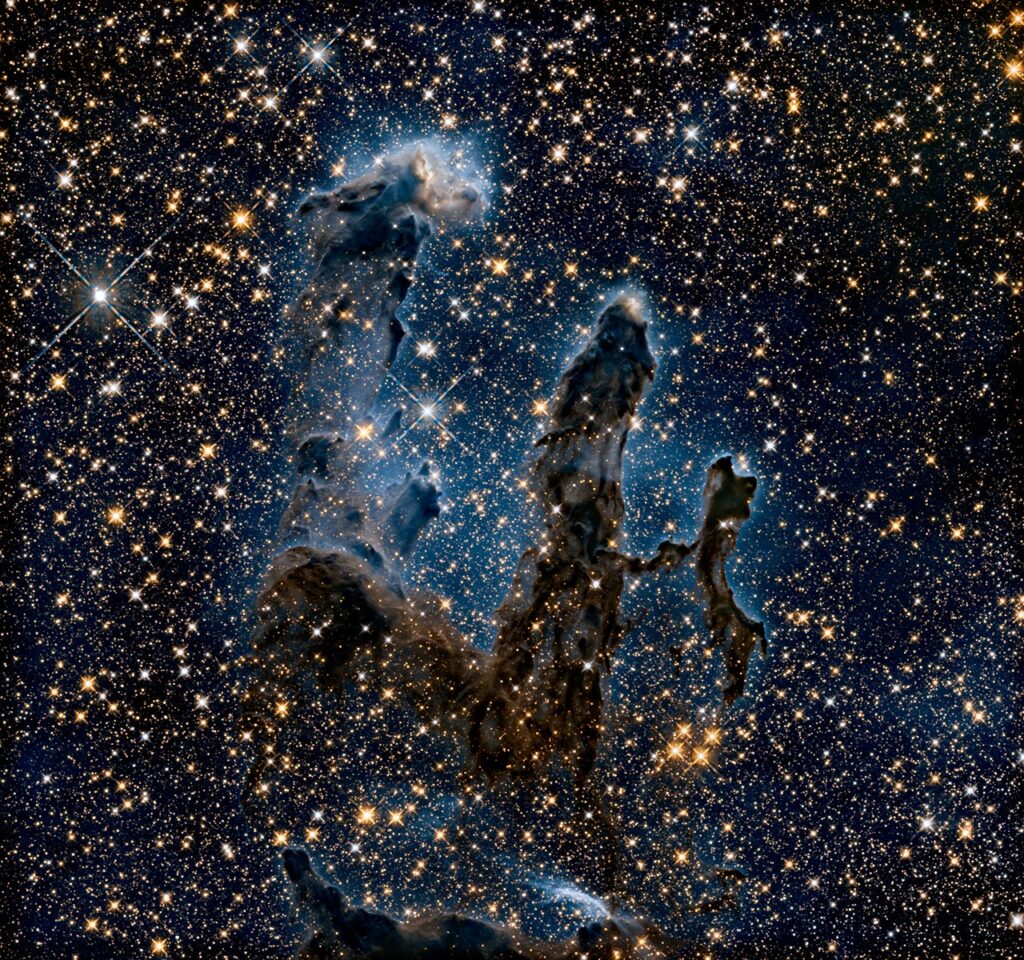 NASA released a new image of the Pillars of Creation.