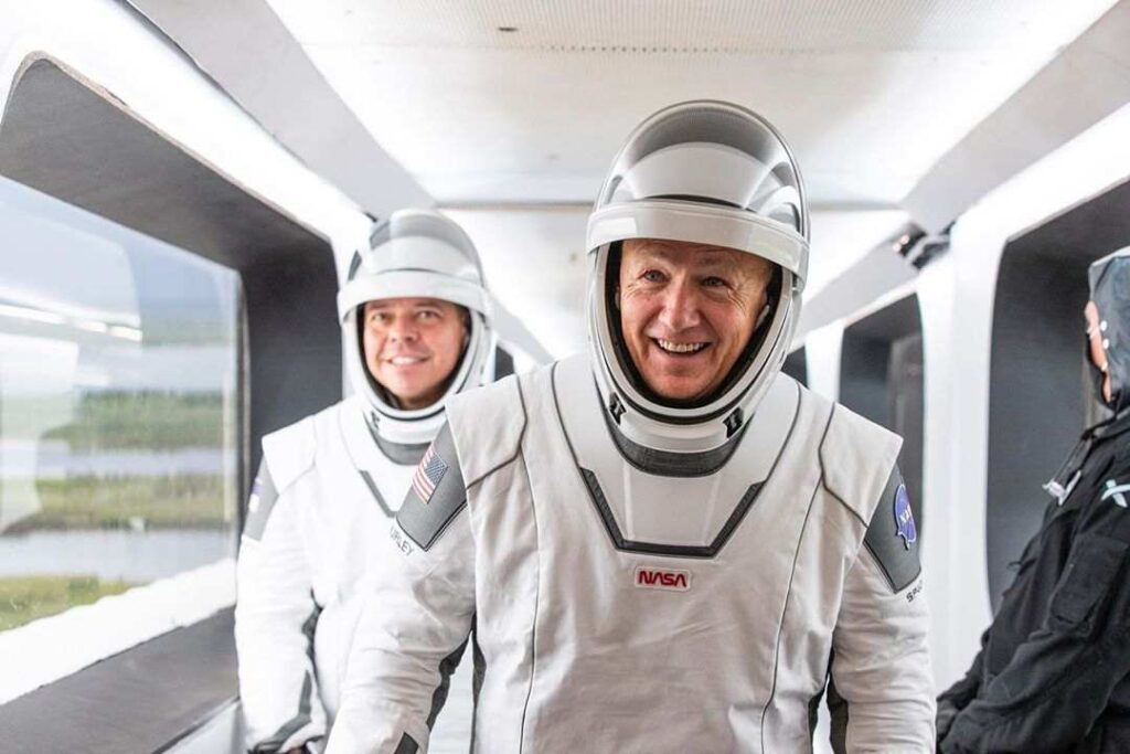 NASA astronauts Bob Behnken and Doug Hurley before Crew Dragon flight!