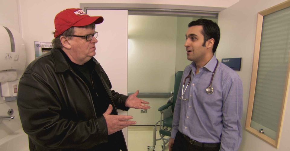 Micheal Moore dives deep to show the ugly truth of health care insurance in America