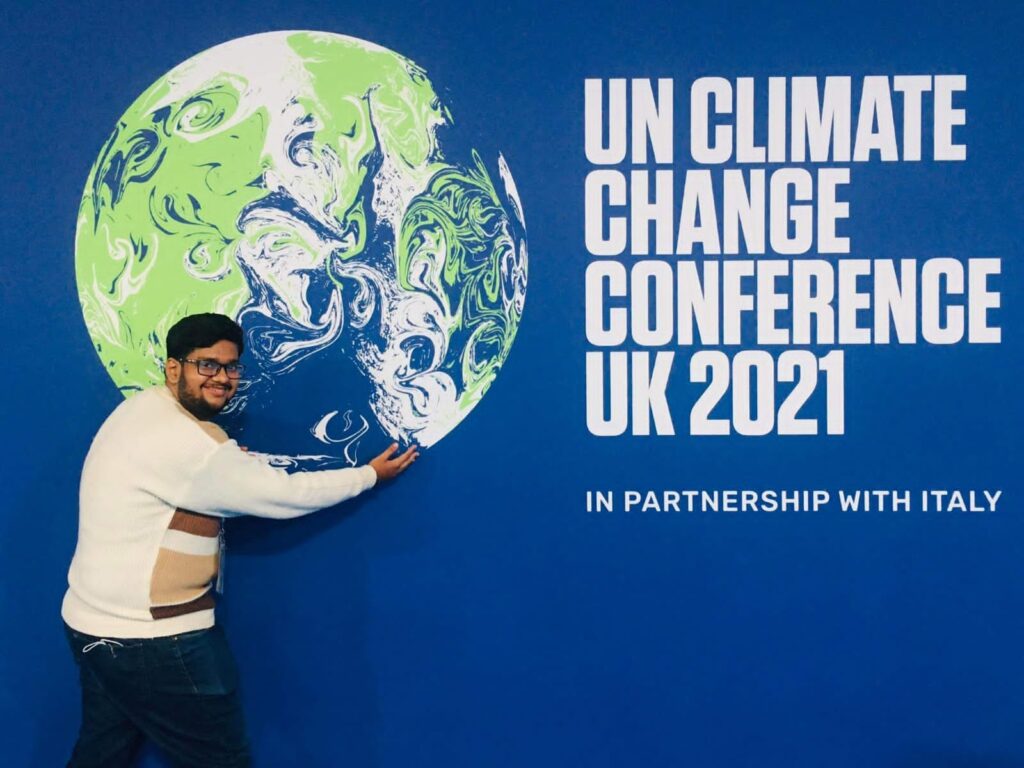  Darlabh Ashok, who represented Pakistan at the Glasgow Conference, has been active in environmental protection since the age of 13 