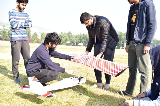 Foxtrot is a student-run team based in Ghulam Ishaq Khan Institute of Engineering Sciences and  Technology (GIKI), which specializes in building planes, drones, and Unmanned Aerial Vehicles (UAVs)