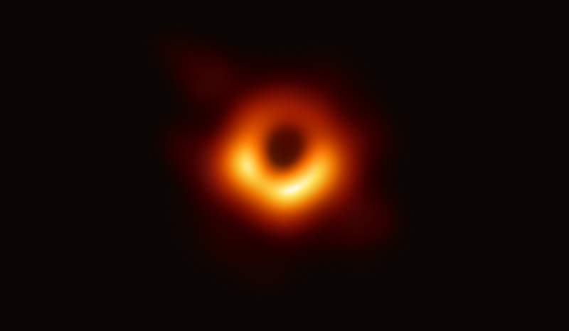 The First Image of a Black Hole in the M87 Galaxy was revealed on April 19, 2019. Credit: EHT Collaboration 