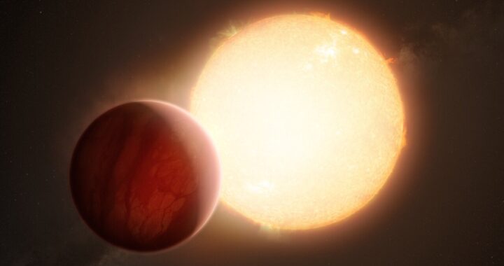 An illustration of a hot Jupiter exoplanet. Astronomers have discovered the heaviest element yet in the atmospheres of two such worlds. (Image credit: ESO/M. Kornmesser) BARIUM