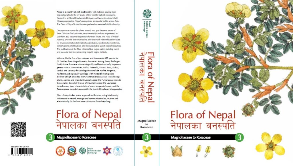 The Flora of Nepal’ is a comprehensive list of plants found in the country with detailed information, including the place of origin.