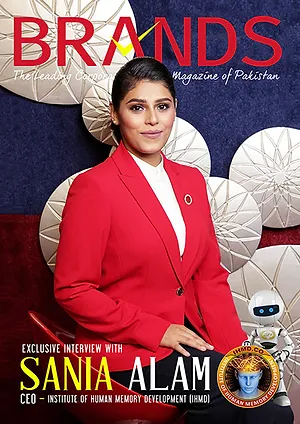 Sania Alam featured on Cover-page of Brands Magazine