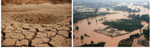 Drought (Yunan) and flooding (Sichuan) in the southwest in 2010, China. Source: Li, Siyue. (2012)