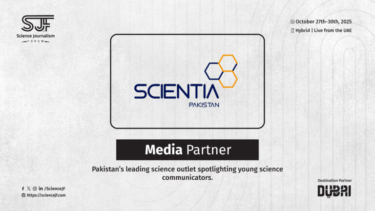 Scientia Pakistan Takes the Lead: Official Media Partner of the Science Journalism Forum 2025!